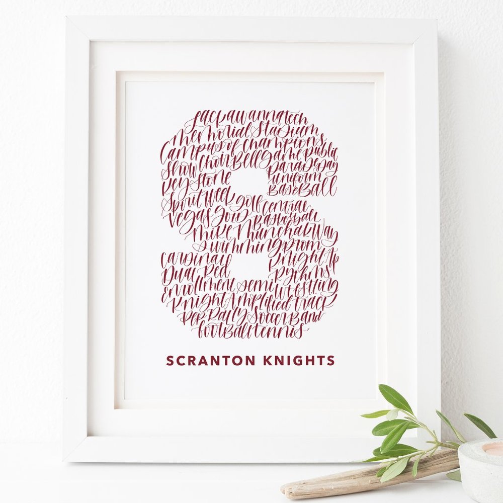 Scranton Knights Word Art